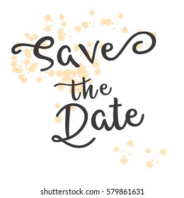 vector poster with phrase decor elements typography card image with lettering design for t shirt and prints romantic text save the date love classic vacation star party abstract ceremony drawn sign ce