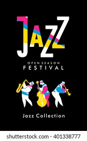 vector poster presentation music band jazz 