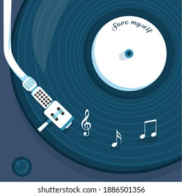レコード 手書き のイラスト素材 画像 ベクター画像 Shutterstock