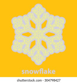 Vector poster with snowflake double exposure effect in pop art style