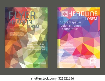 Vector Poster Templates  Abstract Background for Business Documents, Flyers design for print,in A4 size