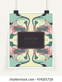 Vector poster texture watercolor acrylic ink hand drawn illustration, abstract, print . Template for a sail, party, wedding invitations, invitation, envelope, Valentine card design, mock up poster
