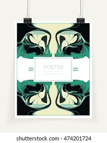 Vector poster texture watercolor acrylic ink hand drawn illustration, abstract, print . Template for a sail, party, wedding invitations, invitation, envelope, Valentine card design, mock up poster