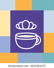 Vector poster that turns an ordinary cup into a work of art