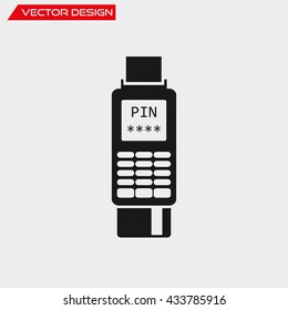 Vector pos-terminal icon