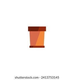 maceta vectorial con hermoso jardín de decoración