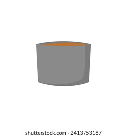 vector pot with beautiful decoration garden
