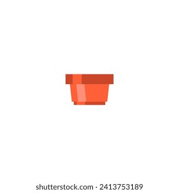 maceta vectorial con hermoso jardín de decoración