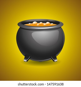 Vector. Pot of soup.