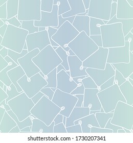 Vector Potholders White Lines on Ombre Blue Green Background Seamless Repeat Pattern. Background for textiles, cards, manufacturing, wallpapers, print, gift wrap and scrapbooking.