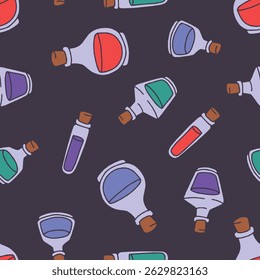 Vector Potion Pattern Repeat Seamless for Wallpaper Background Cover Packaging