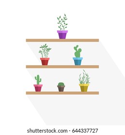 Vector potted plants