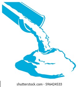 Vector Pouring Concrete Icon