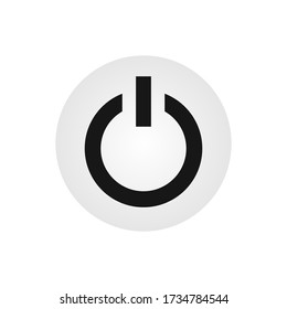 Vector power button on technology background. eps 10