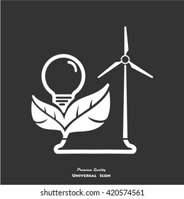 Vector power and energy icons