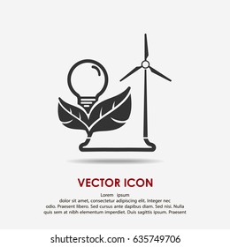 Vector power and energy icons