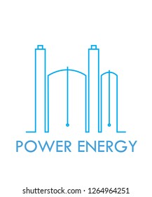 Vector POWER ENERGY Logo Design Template Icon