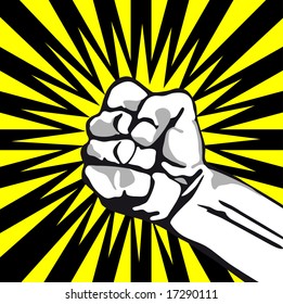 Vector power fist