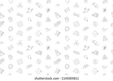 Vector Power industry pattern. Power industry seamless background