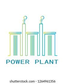 Vector POWER PLANT Logo Design Template Icon