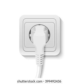 Vector power socket with cable plugged