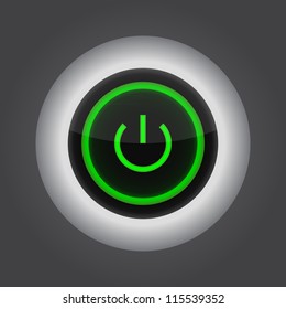 Vector power sphere button