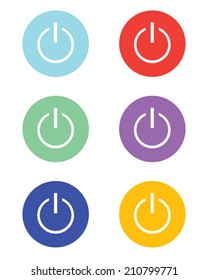 Vector Power Up Symbol Set