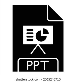  Diseño de iconos de glifos PPT vectores

