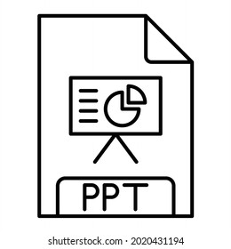 Vector PPT Outline Icon Design

