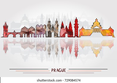 Vector Prague City background