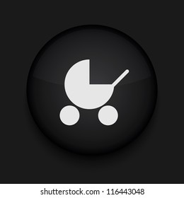 Vector pram icon. Eps10. Easy to edit