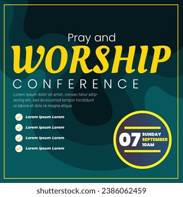 Vector Pray and Worship Conference Social media