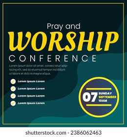 Vector Pray and Worship Conference Social media