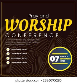 Vector Pray and Worship Conference Social media