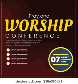 Vector Pray and Worship Conference Social media
