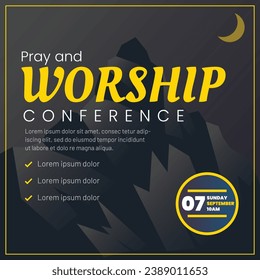 Vector Pray and Worship Conference Social media