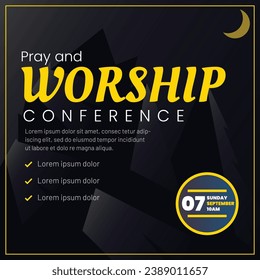 Vector Pray and Worship Conference Social media