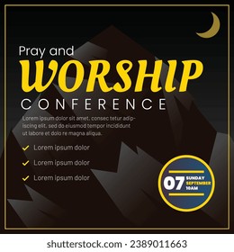 Vector Pray and Worship Conference Social media