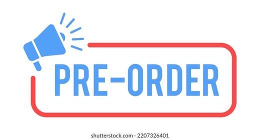 Vector Pre Order Illustration Label