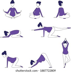 El yoga vertebral predomina en violeta y negro