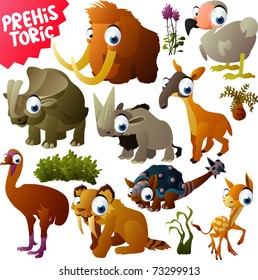 vector prehistoric animals