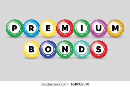 Vector Premium Bond Lottery Balls