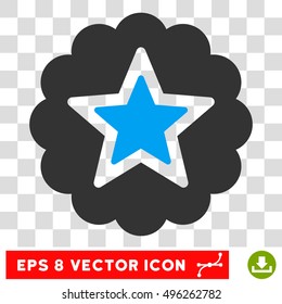 Vector Premium EPS vector pictogram. Illustration style is flat iconic bicolor blue and gray symbol on a transparent background.