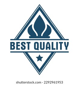 Etiqueta exclusiva de la marca Vector premium aislada en fondo blanco, logotipo del producto o placa de mejor precio, insignia genuina de estilo vintage, símbolo de garantía.