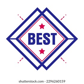 Vector premium exclusive label isolated on white background, product logo or badge best price, vintage style genuine badge, guarantee symbol.