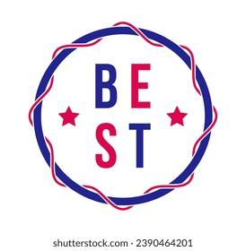Vector premium exclusive label isolated on white background, product logo or badge best price, vintage style genuine badge, guarantee symbol.