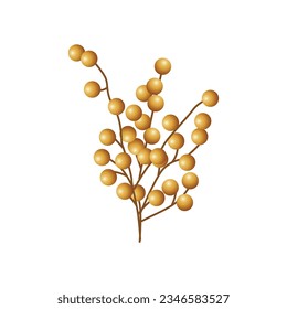 Vector premium golden decoration flower.