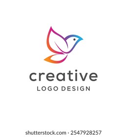 Vector premium. Humming bird logo icon
