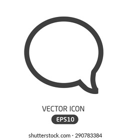 Vector Premium Icon Message Bubble In Flat Style