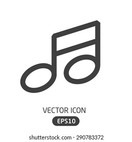Vector Premium Icon Music In Flat Style